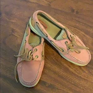 Pink Sperry Boat Shoes